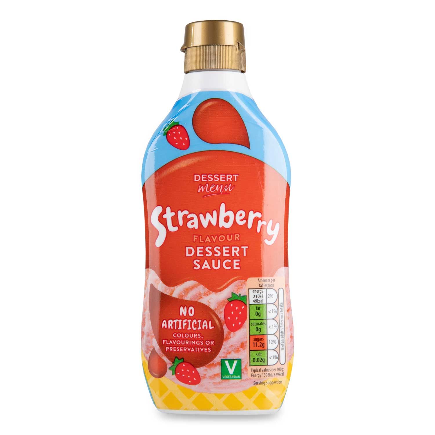 Strawberry Flavour Dessert Sauce 325g Dessert Menu